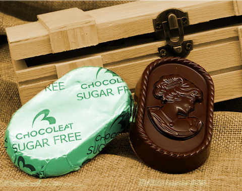Wrapped Giantuja sugar free dark chocolate