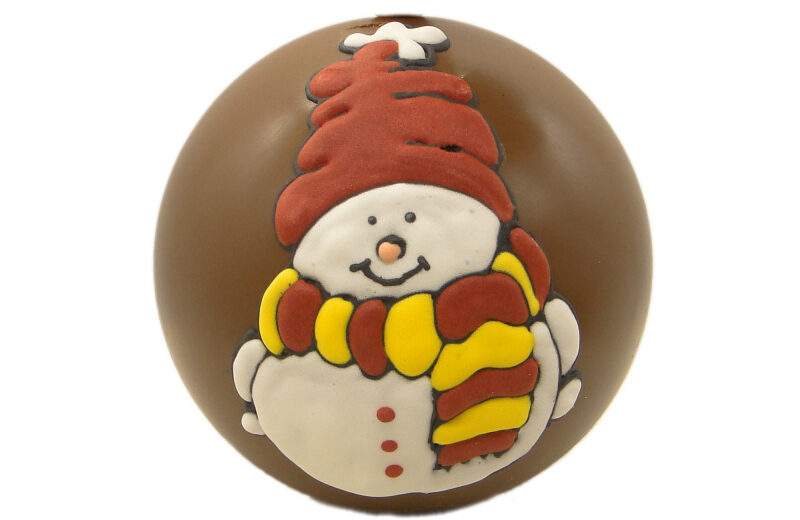 Christmas ball with snowman