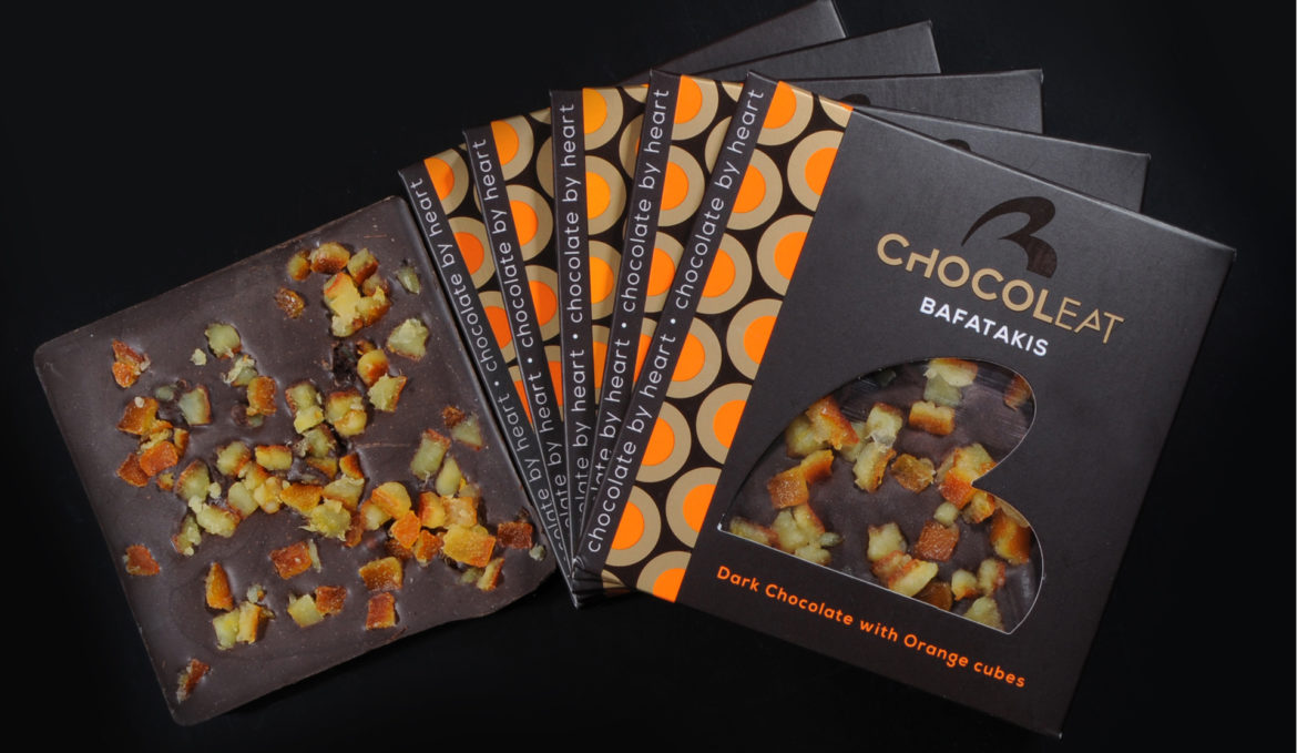 ChocolEat Dark chocolate with orange cubes 90gr