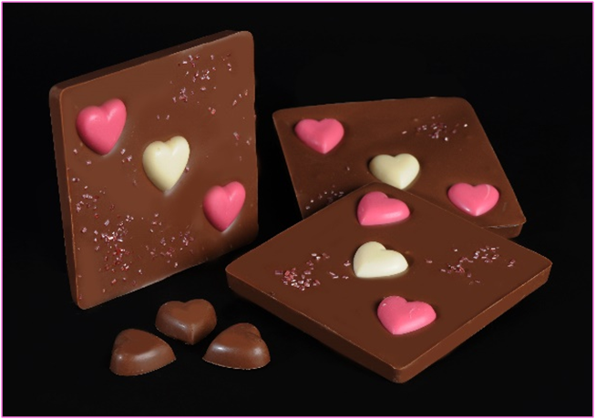 Chocoleat Σοκολάτα Γάλακτος με Καρδιές 90 gr