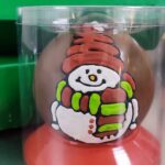Christmas snowman with ball 300gr made from milk couverture